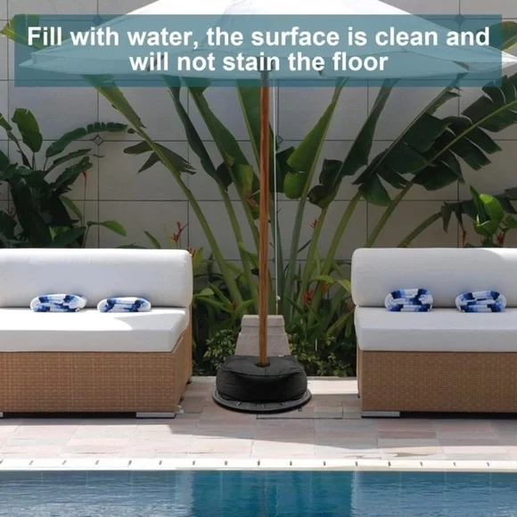 NiP Vogholic Weighted Base Umbrella Stand Water Bag Up to 60 LBS 16 x 16 - Picture 7 of 8